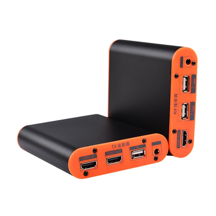 OPT882-KVM HDMI Extender (Receiver & Sender) Fiber Optic Extender with USB Port and KVM Function, Transmission Distance: 20KM (AU Plug) - Amplifier by PMC TechLife | Online Shopping South Africa | PMC TechLife | Buy Now Pay Later Mobicred