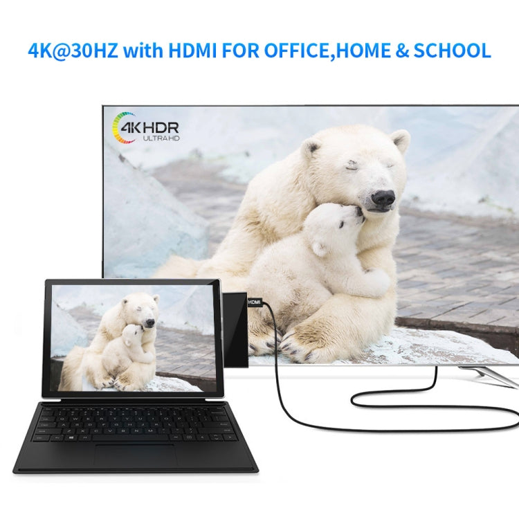 ROCKETEK SK-S4H 3 x USB 3.0 + HDMI + SD / TF Memory Card Reader HUB 4K HDMI Adapter(Black) - free shipping - PMC Jewellery - Order now!