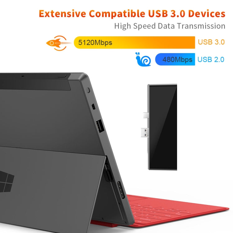 ROCKETEK SK-S5H 3 x USB 3.0 + HDMI + SD / TF Memory Card Reader HUB 4K HDMI Adapter(Black) - free shipping - PMC Jewellery - Order now!