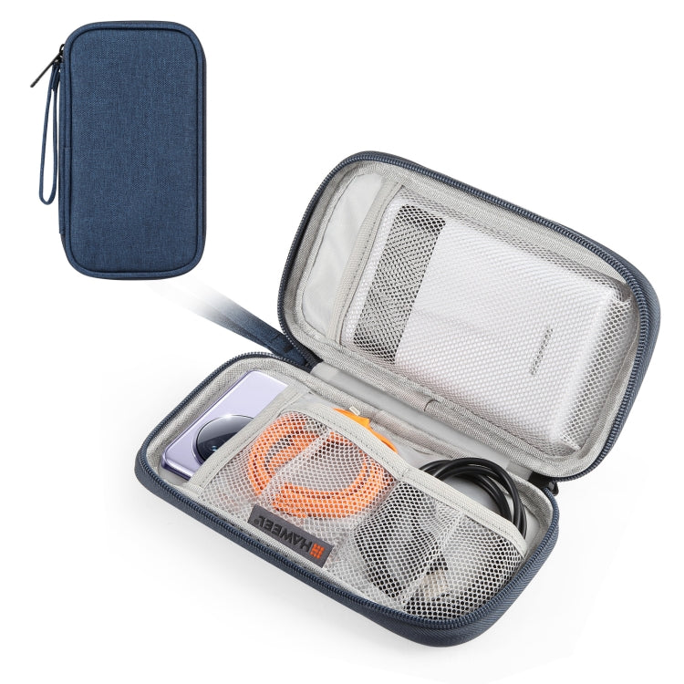 HAWEEL Electronic Organizer Storage Bag for Cellphones, Power Bank, Cables, Mouse, Earphones(Dark Blue) - free shipping - PMC TechLife - Order now!