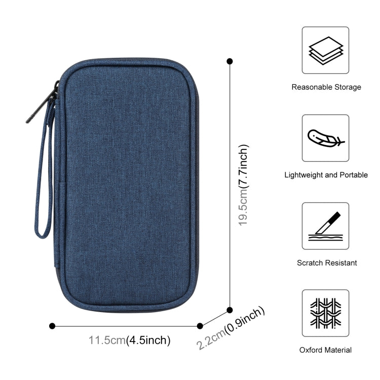 HAWEEL Electronic Organizer Storage Bag for Cellphones, Power Bank, Cables, Mouse, Earphones(Dark Blue) - free shipping - PMC TechLife - Order now!