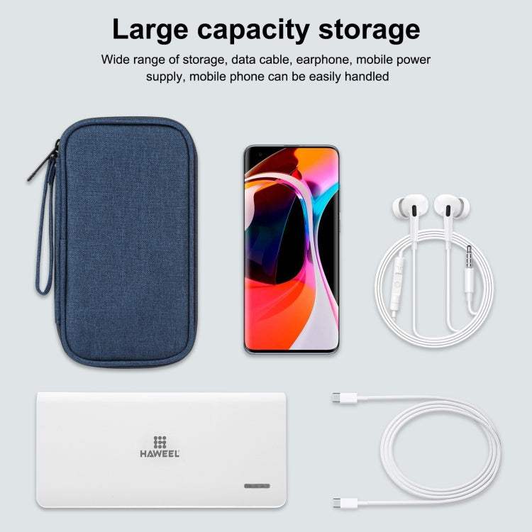 HAWEEL Electronic Organizer Storage Bag for Cellphones, Power Bank, Cables, Mouse, Earphones(Dark Blue) - free shipping - PMC TechLife - Order now!