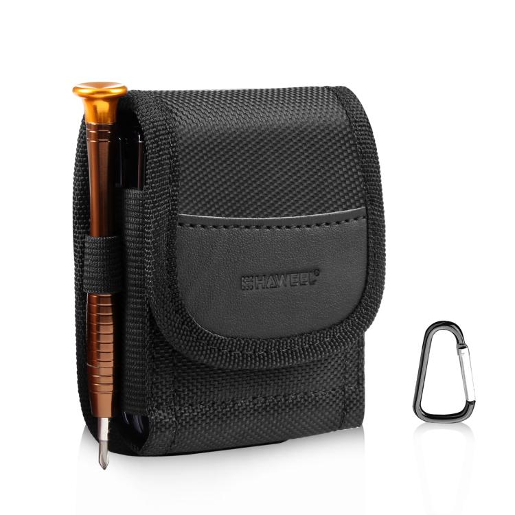 HAWEEL Flip Phone Nylon Cloth Belt Clip Carrying Pouch Bag (Black) - free shipping - PMC TechLife - Order now!