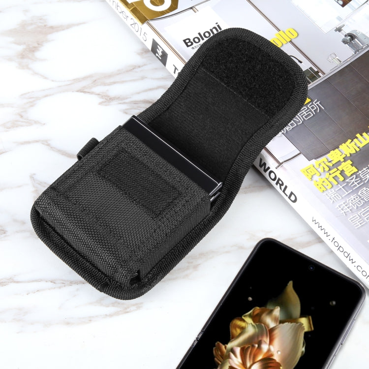 HAWEEL Flip Phone Nylon Cloth Belt Clip Carrying Pouch Bag (Black) - free shipping - PMC TechLife - Order now!