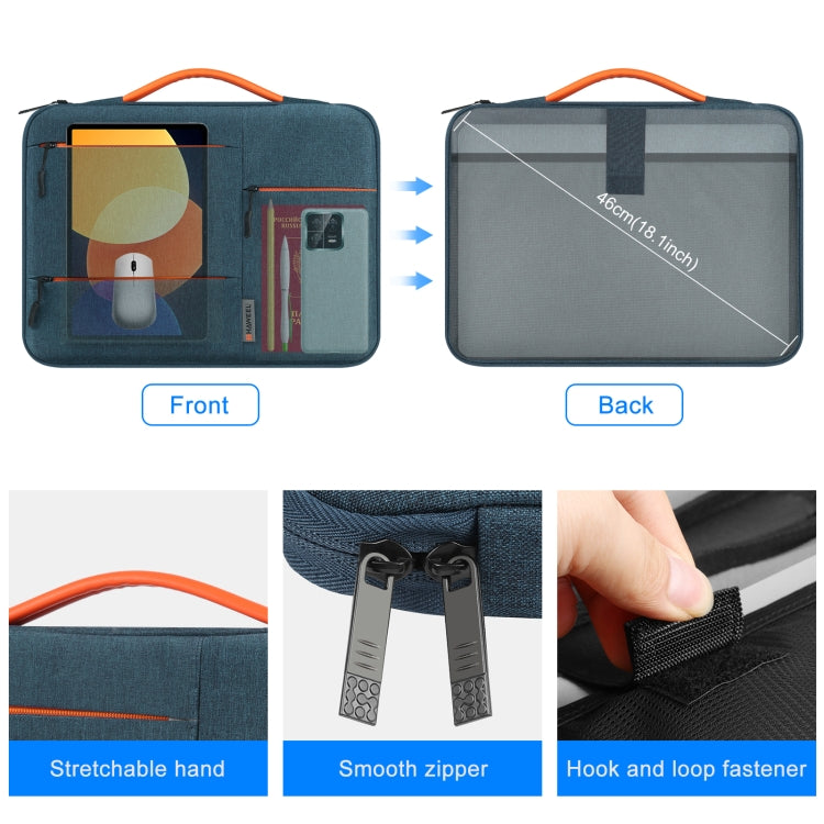 HAWEEL 15.0 inch Sleeve Case Zipper Briefcase Laptop Handbag For Macbook, Samsung, Lenovo Thinkpad, Sony, DELL Alienware, CHUWI, ASUS, HP, 15.0 inch-16.0 inch Laptops(Navy Blue) - free shipping - PMC TechLife - Order now!