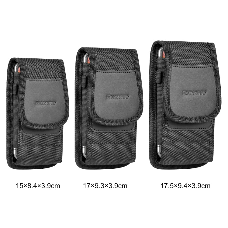 HAWEEL 4.7-6.1 inch Nylon Cloth Phone Belt Clip Carrying Pouch with Card Slot (Black) - free shipping - PMC TechLife - Order now!