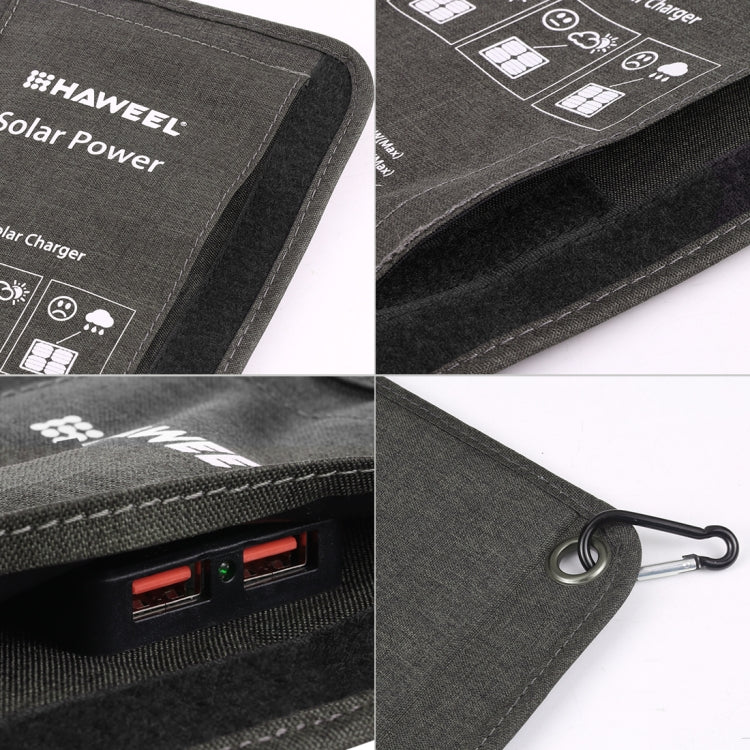 HAWEEL 28W Foldable Solar Panel Charger with 5V 3A Max Dual USB Ports - free shipping - PMC TechLife - Order now!