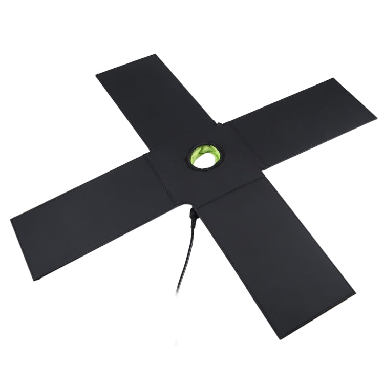 HAWEEL 28W Foldable Umbrella Top Solar Panel Charger with 5V 3A Max Dual USB Ports, Support QC3.0 / FCP / SCP/ AFC / SFCP Protocol(Black) - free shipping - PMC Jewellery - Order now!