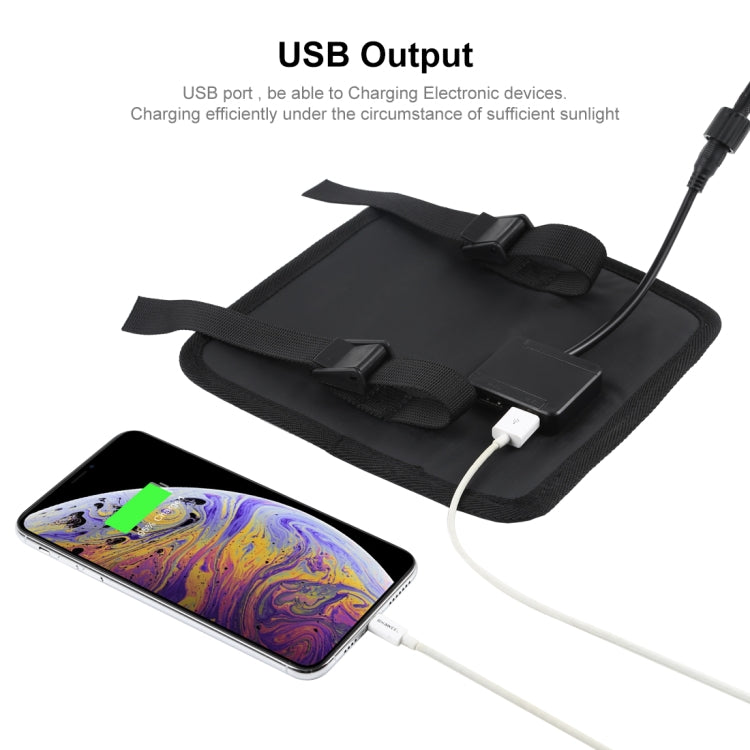 HAWEEL 28W Foldable Umbrella Top Solar Panel Charger with 5V 3A Max Dual USB Ports, Support QC3.0 / FCP / SCP/ AFC / SFCP Protocol(Black) - free shipping - PMC Jewellery - Order now!
