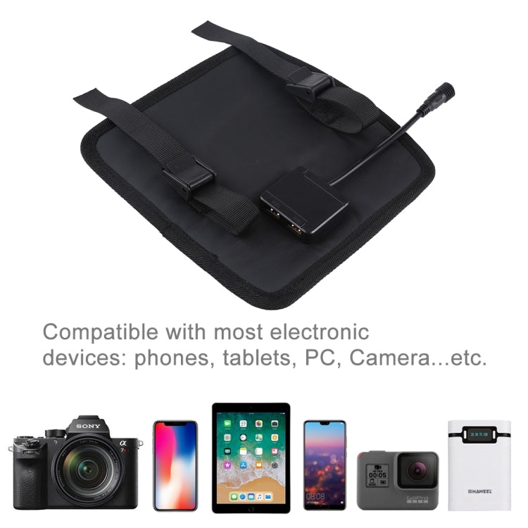 HAWEEL 28W Foldable Umbrella Top Solar Panel Charger with 5V 3A Max Dual USB Ports, Support QC3.0 / FCP / SCP/ AFC / SFCP Protocol(Black) - free shipping - PMC Jewellery - Order now!