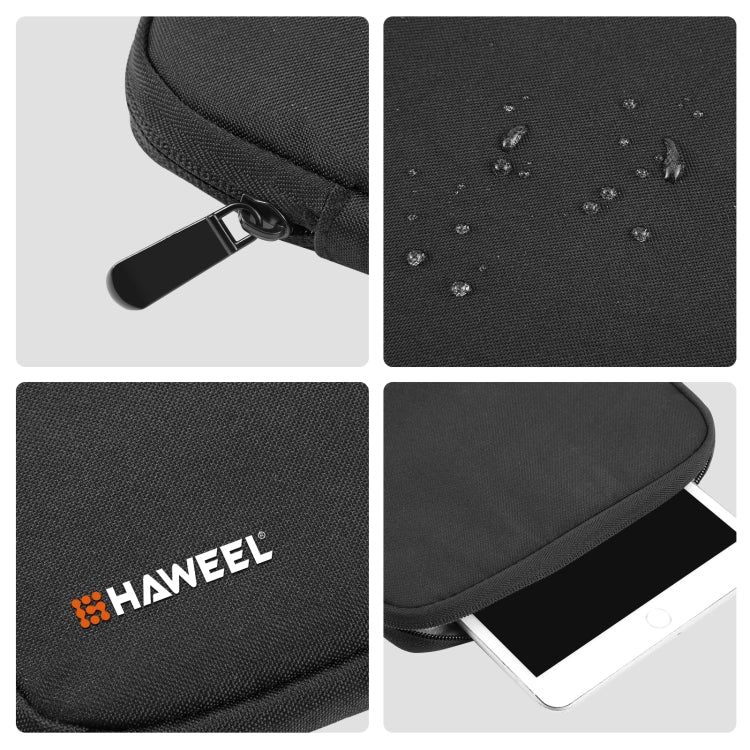 HAWEEL 9.7 inch Sleeve Case Zipper Briefcase Carrying Bag, For iPad 9.7 inch / iPad Pro 9.7 inch, Galaxy, Lenovo, Sony, Xiaomi, Huawei 9.7 inch Tablets(Black) - Other by HAWEEL | Online Shopping South Africa | PMC TechLife | Buy Now Pay Later Mobicred