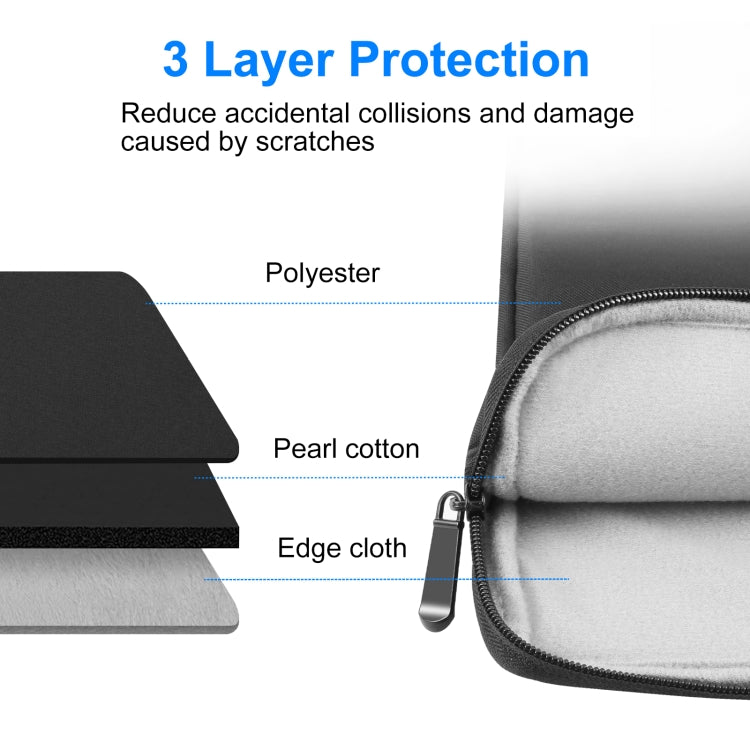 HAWEEL 9.7 inch Sleeve Case Zipper Briefcase Carrying Bag, For iPad 9.7 inch / iPad Pro 9.7 inch, Galaxy, Lenovo, Sony, Xiaomi, Huawei 9.7 inch Tablets(Black) - Other by HAWEEL | Online Shopping South Africa | PMC TechLife | Buy Now Pay Later Mobicred