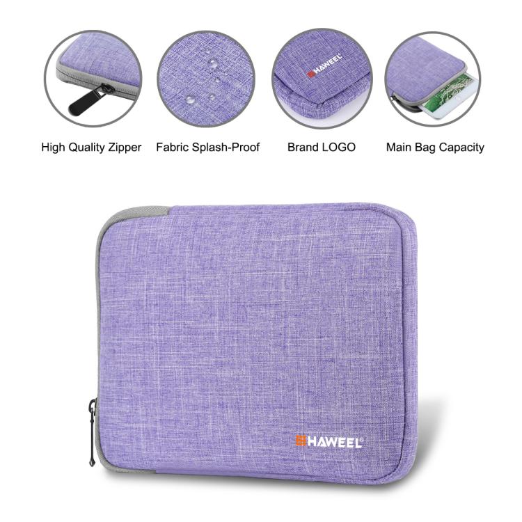 HAWEEL 9.7 inch Sleeve Case Zipper Briefcase Carrying Bag, For iPad 9.7 inch / iPad Pro 9.7 inch, Galaxy, Lenovo, Sony, Xiaomi, Huawei 9.7 inch Tablets(Purple) - free shipping - PMc TechLife - Order now!
