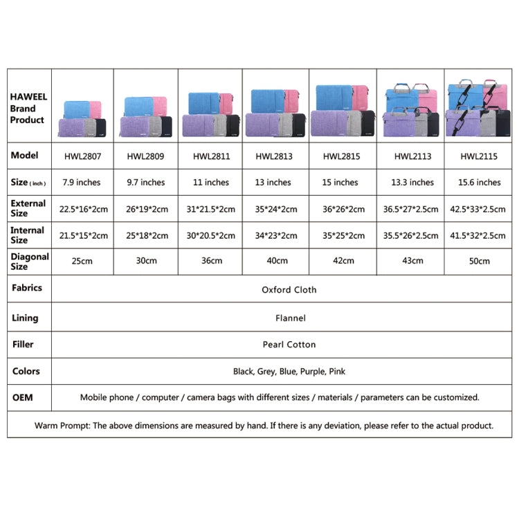 HAWEEL 9.7 inch Sleeve Case Zipper Briefcase Carrying Bag, For iPad 9.7 inch / iPad Pro 9.7 inch, Galaxy, Lenovo, Sony, Xiaomi, Huawei 9.7 inch Tablets(Blue) - free shipping - PMc TechLife - Order now!