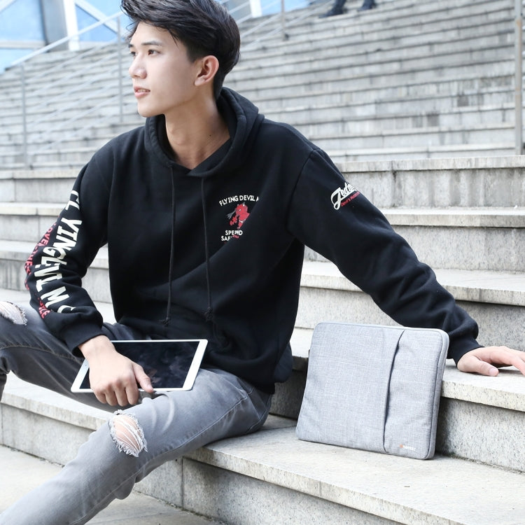 HAWEEL 11 inch Sleeve Case Zipper Briefcase Carrying Bag For Macbook, Samsung, Lenovo, Sony, DELL Alienware, CHUWI, ASUS, HP, 11 inch and Below Laptops / Tablets(Grey) - 10 - 11 inch by HAWEEL | Online Shopping South Africa | PMC TechLife | Buy Now Pay Later Mobicred