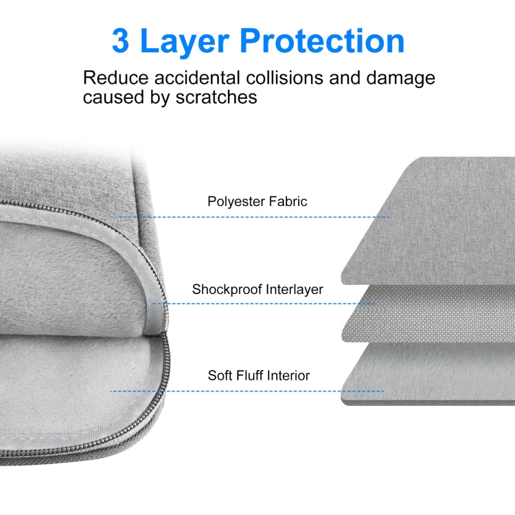 HAWEEL 16 inch Laptop Sleeve Case Zipper Briefcase Bag for 15-16.7 inch Laptop(Grey) - free shipping - PMC TechLife - Order now!