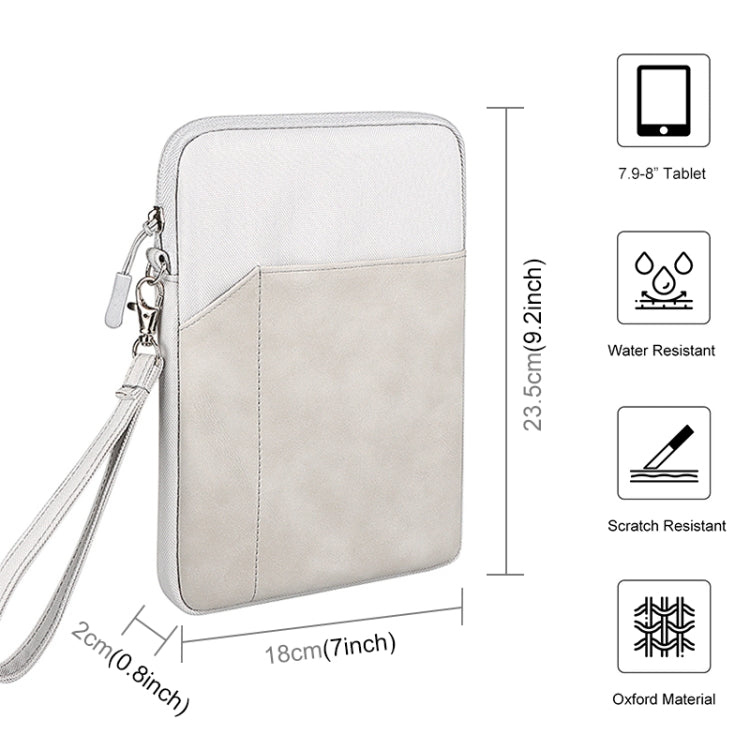 HAWEEL Splash-proof Pouch Sleeve Tablet Bag for iPad mini, 7.9-8.4 inch Tablets(Light Grey) - free shipping - PMc TechLife - Order now!