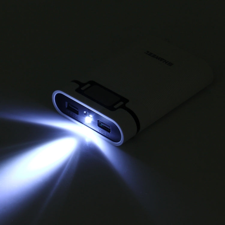 HAWEEL DIY 4 x 18650 Battery (Not Included) 10000mAh Power Bank Shell Box with 2 x USB Output & Display for iPhone, Galaxy, Sony, HTC, Google, Huawei, Xiaomi, Lenovo and other Smartphones(White) - free shipping - PMC TechLife - Order now!