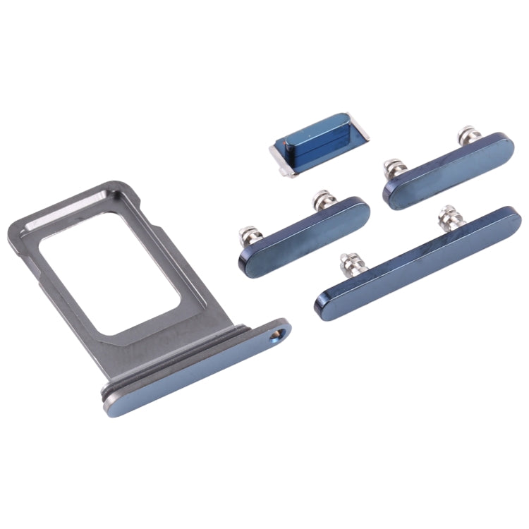 SIM Card Tray + SIM Card Tray + Side Keys for iPhone 12 Pro(Blue) - Metal Parts by PMc TechLife | Online Shopping South Africa | PMc TechLife | Buy Now Pay Later Mobicred