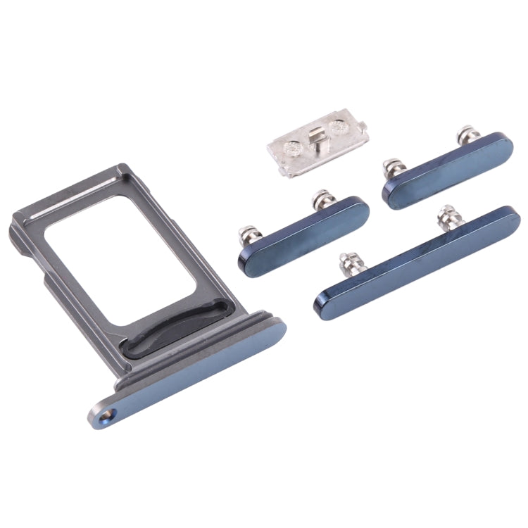 SIM Card Tray + SIM Card Tray + Side Keys for iPhone 12 Pro(Blue) - Metal Parts by PMc TechLife | Online Shopping South Africa | PMc TechLife | Buy Now Pay Later Mobicred