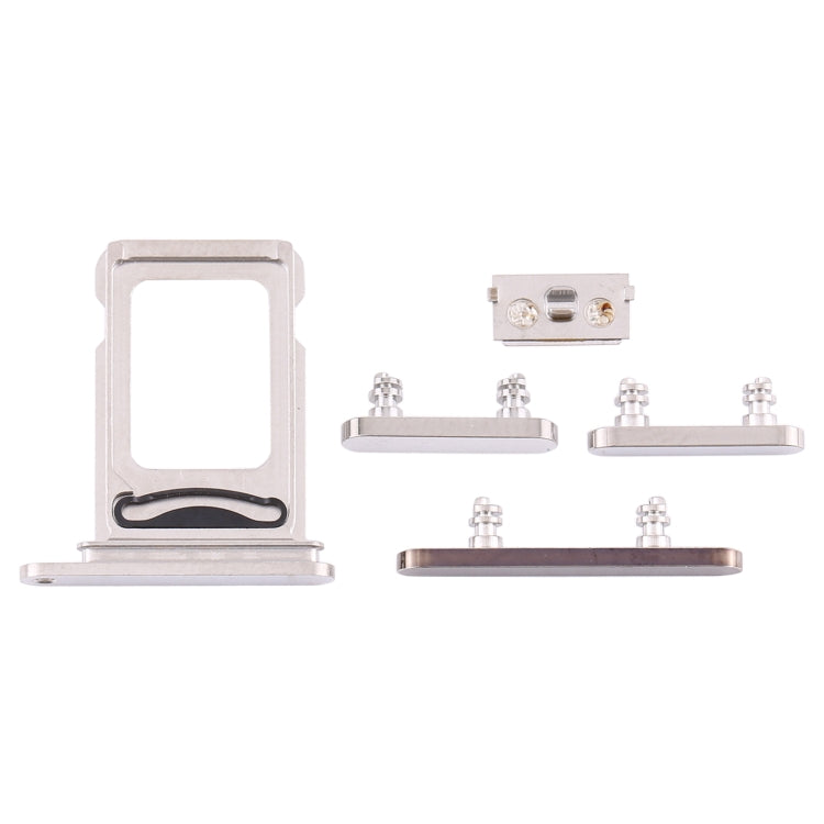 SIM Card Tray + SIM Card Tray + Side Keys for iPhone 12 Pro(White) - Metal Parts by PMc TechLife | Online Shopping South Africa | PMc TechLife | Buy Now Pay Later Mobicred