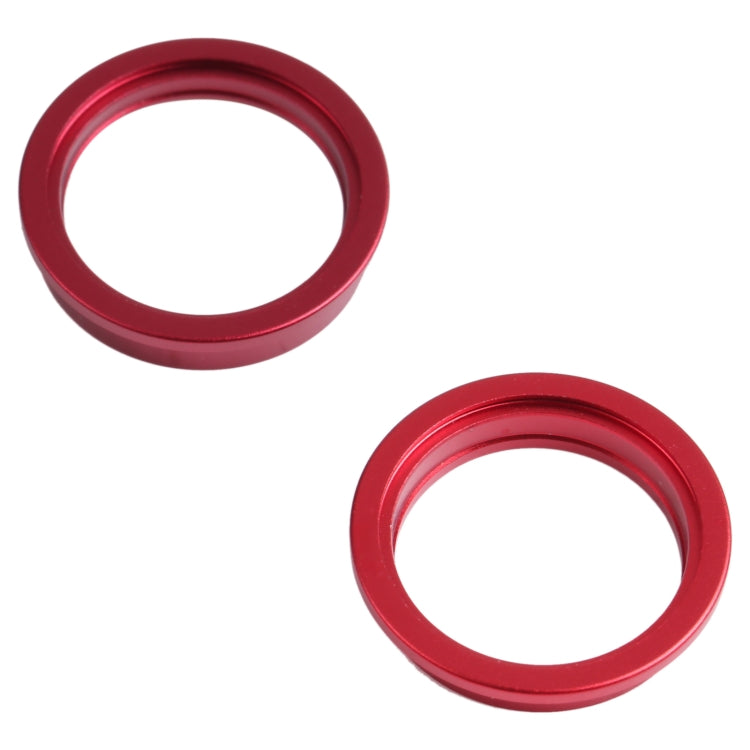2 PCS Rear Camera Glass Lens Metal Outside Protector Hoop Ring for iPhone 13 mini(Red) - Camera Series by PMc TechLife | Online Shopping South Africa | PMc TechLife | Buy Now Pay Later Mobicred