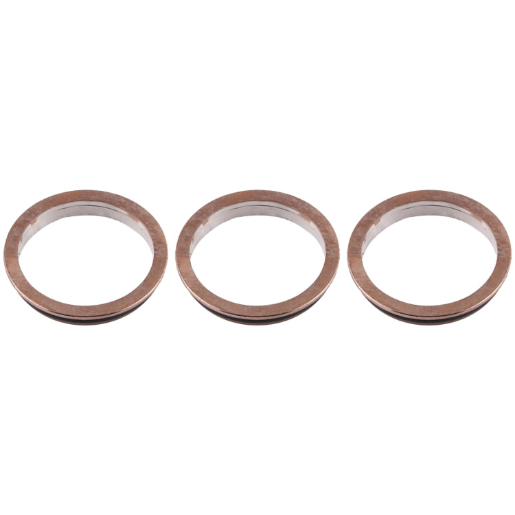 3 PCS Rear Camera Glass Lens Metal Protector Hoop Ring for iPhone 12 Pro Max(Gold) - free shipping - PMc TechLife - Order now!