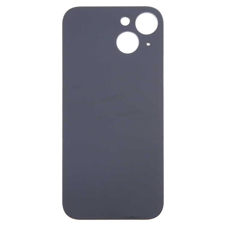 For iPhone 15 Easy Replacement Big Camera Hole Glass Back Battery Cover(Black) - Back Cover by PMC TechLife | Online Shopping South Africa | PMC TechLife | Buy Now Pay Later Mobicred