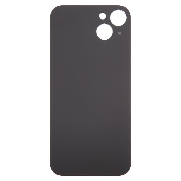 For iPhone 15 Plus Easy Replacement Big Camera Hole Glass Back Battery Cover(Black) - Back Cover by PMC TechLife | Online Shopping South Africa | PMC TechLife | Buy Now Pay Later Mobicred