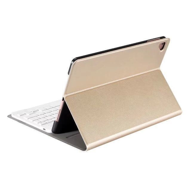 Detachable Bluetooth Keyboard + Horizontal Flip Leather Tablet Case with Holder for iPad Pro 9.7 inch, iPad Air, iPad Air 2, iPad 9.7 inch (2017), iPad 9.7 inch (2018) (Gold) - For iPad Pro by PMC TechLife | Online Shopping South Africa | PMC TechLife