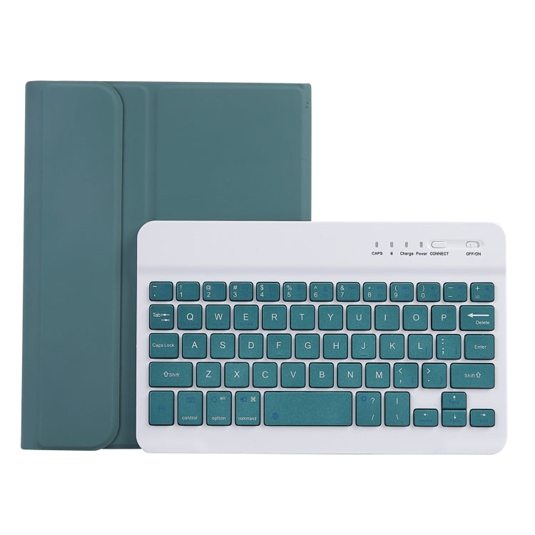 C06B Ultra-thin Candy Colors Bluetooth Keyboard Tablet Case for iPad mini 6, with Stand & Pen Slot (Dark Green) - For iPad mini by PMC TechLife | Online Shopping South Africa | PMC TechLife