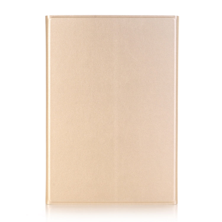 A05 Bluetooth 3.0 Ultra-thin ABS Detachable Bluetooth Keyboard Leather Tablet Case for iPad mini 5, with Holder(Gold) - free shipping - PMC Jewellery - Order now!