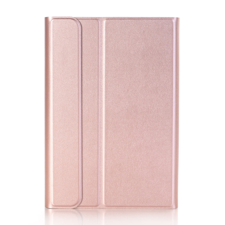 A05B Bluetooth 3.0 Ultra-thin ABS Detachable Bluetooth Keyboard Leather Tablet Case for iPad mini 5 / 4 / 3 / 2, with Holder(Rose Gold) - For iPad mini by PMC Jewellery | Online Shopping South Africa | PMC Jewellery | Buy Now Pay Later Mobicred