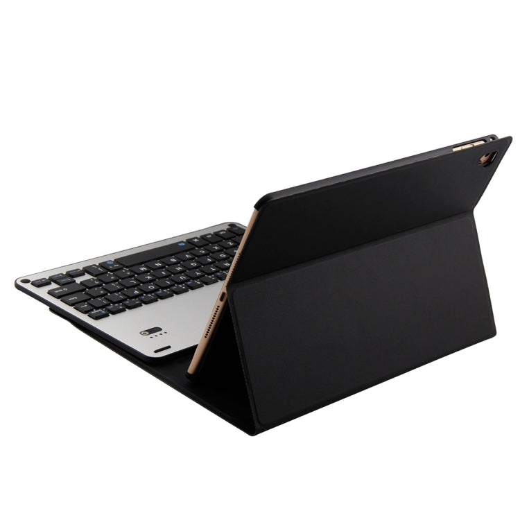 FT-1038B Detachable Bluetooth 3.0 Aluminum Alloy Keyboard + Lambskin Texture Leather Tablet Case for iPad Air / Air 2 / iPad Pro 9.7 inch, with Water Repellent / Three-gear Angle Adjustment / Magnetic / Sleep Function (Black) - For iPad Pro by PMC TechLife | Online Shopping South Africa | PMC TechLife