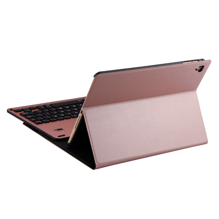 FT-1038B Detachable Bluetooth 3.0 Aluminum Alloy Keyboard + Lambskin Texture Leather Tablet Case for iPad Air / Air 2 / iPad Pro 9.7 inch, with Water Repellent / Three-gear Angle Adjustment / Magnetic / Sleep Function (Pink) - For iPad Pro by PMC TechLife | Online Shopping South Africa | PMC TechLife