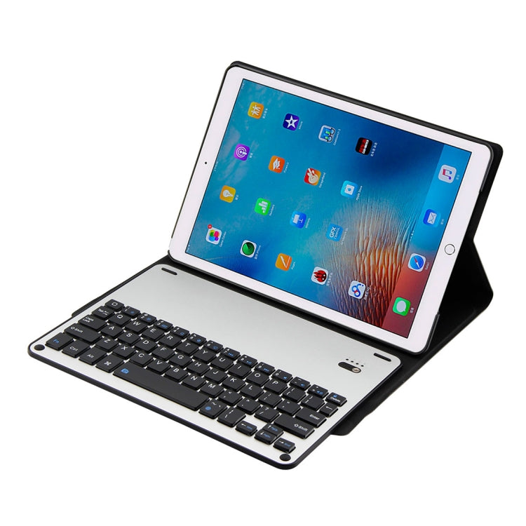FT-1039B Detachable Bluetooth 3.0 Aluminum Alloy Keyboard + Lambskin Texture Leather Tablet Case for iPad Pro 10.5 inch / iPad Air (2019), with Water Repellent / Three-gear Angle Adjustment / Magnetic / Sleep Function (Black) - For iPad Pro by PMC TechLife | Online Shopping South Africa | PMC TechLife