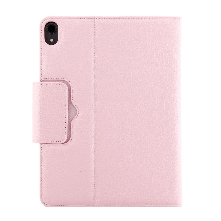 IP011 Detachable Bluetooth 3.0 ABS Keyboard + Litchi Texture Leather Tablet Case for iPad Pro 11 inch (2018), with Sleep Function (Pink) - For iPad Pro by PMC TechLife | Online Shopping South Africa | PMC TechLife