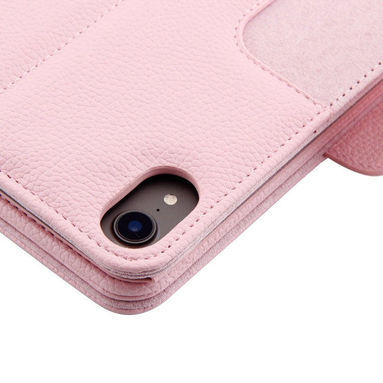 IP011 Detachable Bluetooth 3.0 ABS Keyboard + Litchi Texture Leather Tablet Case for iPad Pro 11 inch (2018), with Sleep Function (Pink) - For iPad Pro by PMC TechLife | Online Shopping South Africa | PMC TechLife