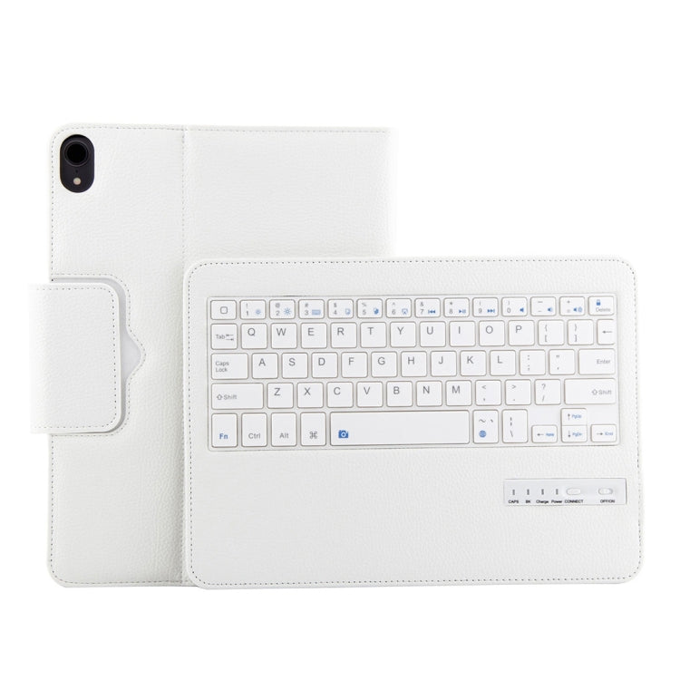 IP011 Detachable Bluetooth 3.0 ABS Keyboard + Litchi Texture Leather Tablet Case for iPad Pro 11 inch (2018), with Sleep Function (White) - free shipping - PMC TechLife - Order now!