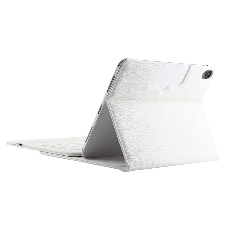 IP011 Detachable Bluetooth 3.0 ABS Keyboard + Litchi Texture Leather Tablet Case for iPad Pro 11 inch (2018), with Sleep Function (White) - free shipping - PMC TechLife - Order now!