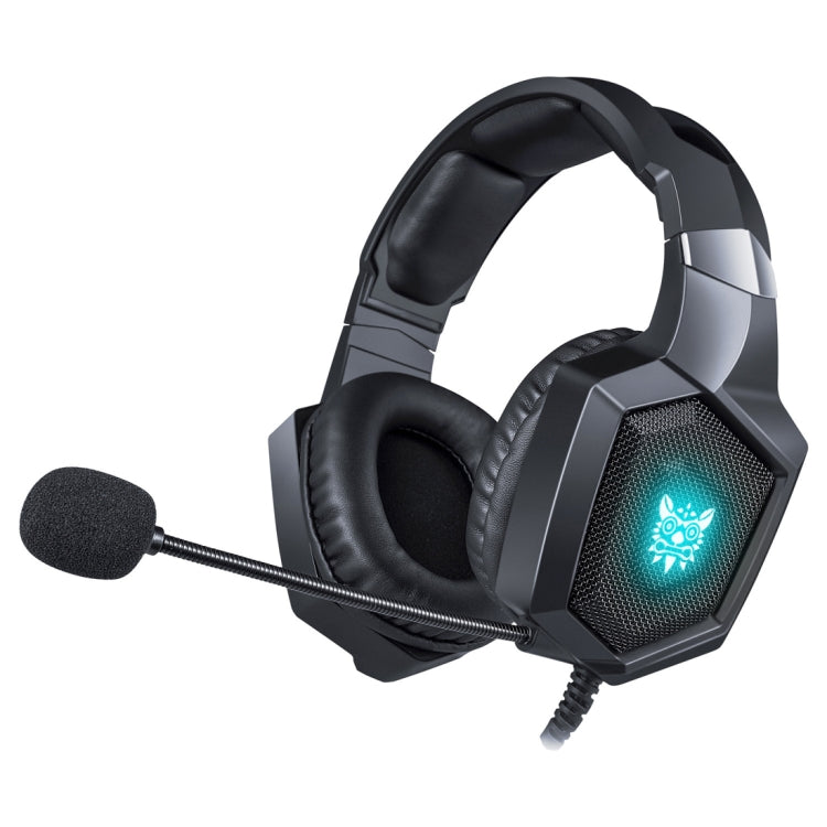 ONIKUMA K8 Over Ear Bass Stereo Surround Gaming Headphone with Microphone & RGB Color Changing Lights(Black) - free shipping - PMC Jewellery - Order now!