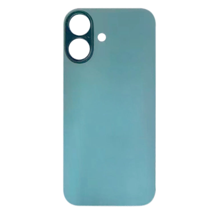 For iPhone 16 Easy Replacement Big Camera Hole Glass Back Battery Cover(Green) - Back Cover by PMC Jewellery | Online Shopping South Africa | PMC Jewellery | Buy Now Pay Later Mobicred