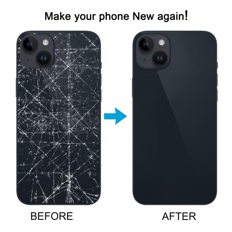 For iPhone 14 China Version Battery Back Cover with Middle Frame(Black) - Back Cover by PMc TechLife | Online Shopping South Africa | PMc TechLife | Buy Now Pay Later Mobicred