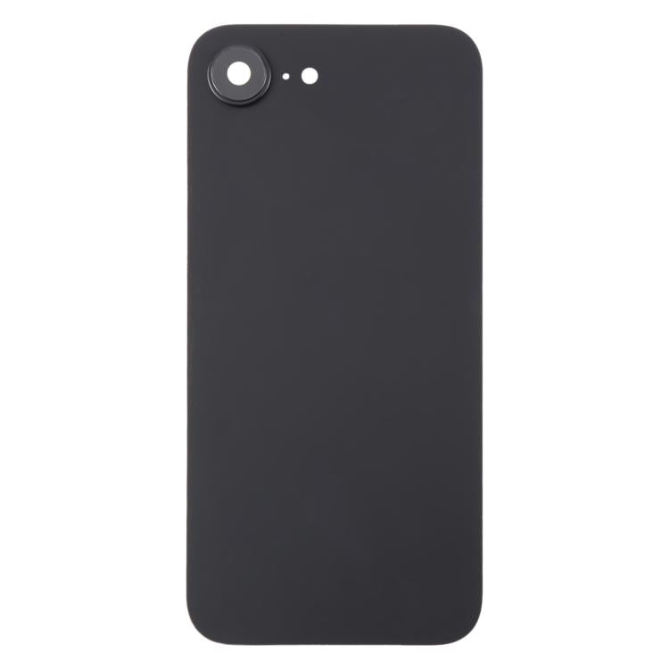 For iPhone 16e Glass Battery Back Cover with Camera Lens Cover(Black) - free shipping - PMC TechLife - Order now!