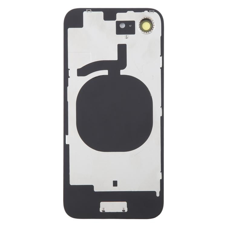 For iPhone 16e Glass Battery Back Cover with Camera Lens Cover(Black) - free shipping - PMC TechLife - Order now!