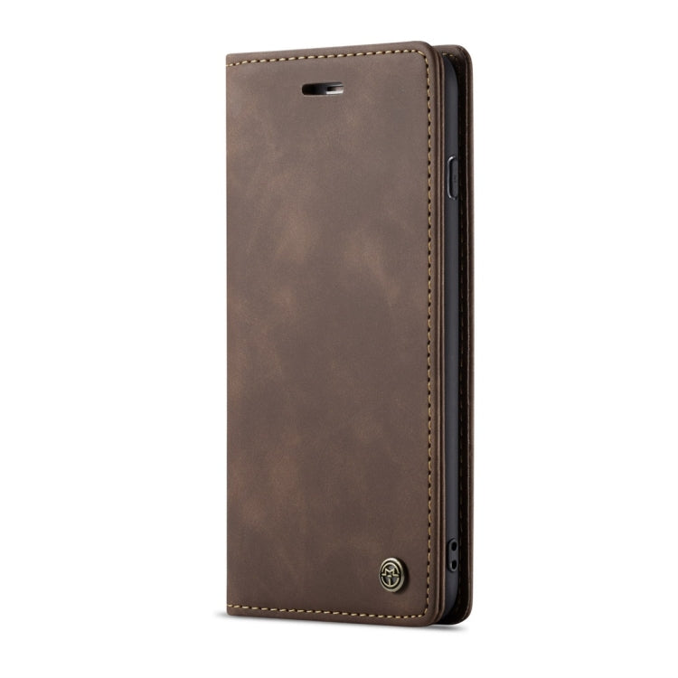 CaseMe-013 Multifunctional Retro Frosted Horizontal Flip Leather Case for iPhone 6 Plus / 6s Plus, with Card Slot & Holder & Wallet(Coffee) - free shipping - PMC Jewellery - Order now!