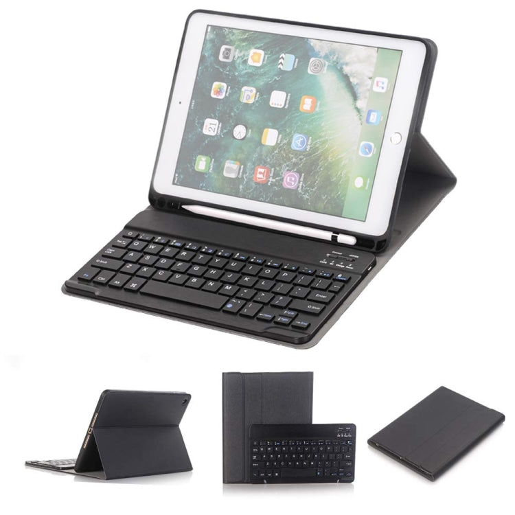 Detachable Bluetooth Keyboard + Horizontal Flip Leather Tablet Case with Holder & Pencil Holder for iPad Pro 9.7 inch, iPad Air, iPad Air 2, iPad 9.7 inch (2017), iPad 9.7 inch (2018) (Black) - For iPad Pro by PMC TechLife | Online Shopping South Africa | PMC TechLife