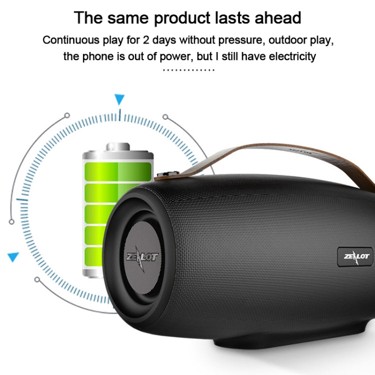ZEALOT S27 Multifunctional Bass Wireless Bluetooth Speaker, Built-in Microphone, Support Bluetooth Call & AUX & TF Card & 1x93mm + 2x66mm Speakers(Camouflage Green) - free shipping - PMC Jewellery - Order now!