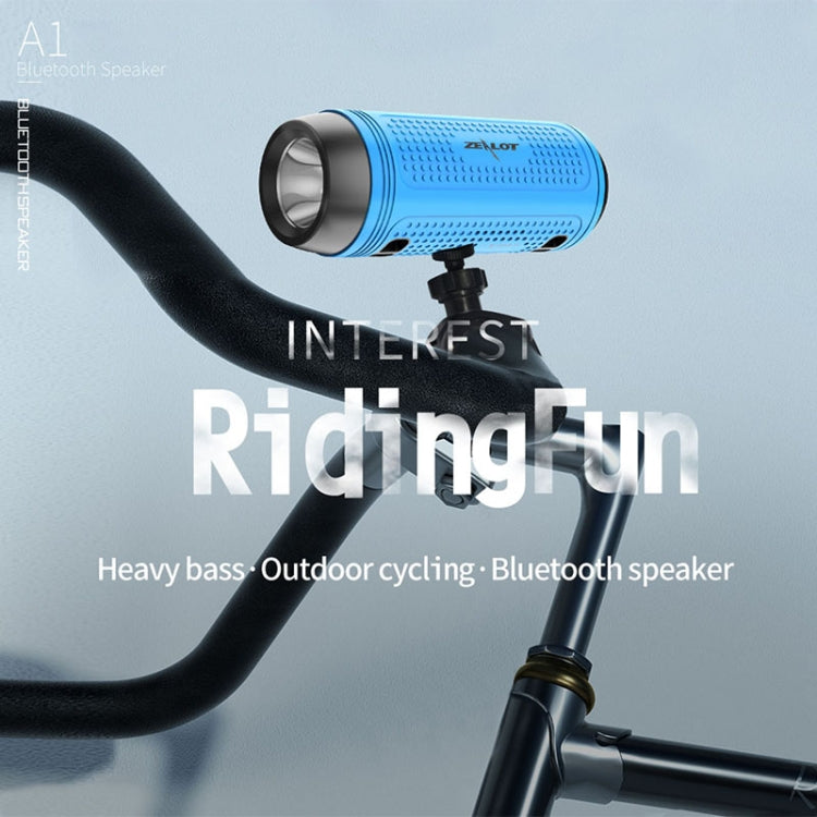 ZEALOT A1 Multifunctional Bass Wireless Bluetooth Speaker, Built-in Microphone, Support Bluetooth Call & AUX & TF Card & LED Lights (Red) - free shipping - PMC Jewellery - Order now!