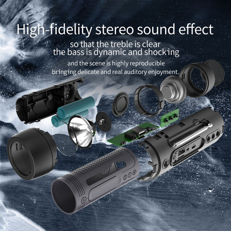 ZEALOT A2 Multifunctional Bass Wireless Bluetooth Speaker, Built-in Microphone, Support Bluetooth Call & AUX & TF Card & LED Lights (Brown) - free shipping - PMC Jewellery - Order now!